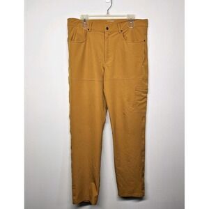 Stoic‎ Men's Mustard Yellow 36x31 Stretchy Cargo Pants Pockets Lightweight EUC